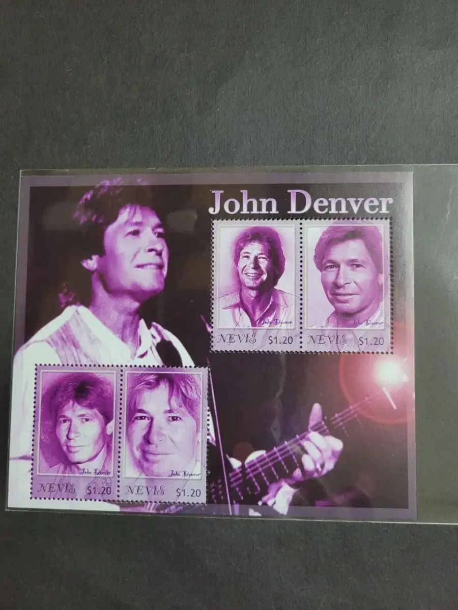 2004년 미국 최고 컨츄리가수 존 덴버 우표John Denver